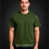 Clásico Verde Militar 100% Algodón reactivo 20/1